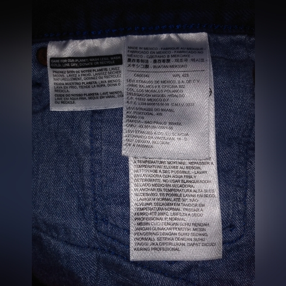 🔴 SALE Levi's 505 Purple Button Fly Jeans Size 32x32 - Picture 9 of 9